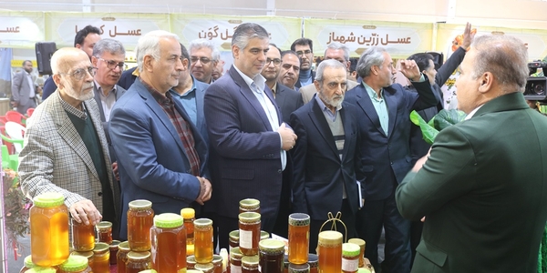 استانداران ادوار استان مرکزی از محل برگزاری اولین جشنواره عسل و زعفران شهرستان خمین بازدید کردند