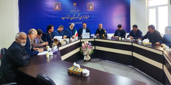 🔘 برگزاری جلسه شورای اسلامی شهرستان خنداب با حضور مسئولین ارشد شهرستان