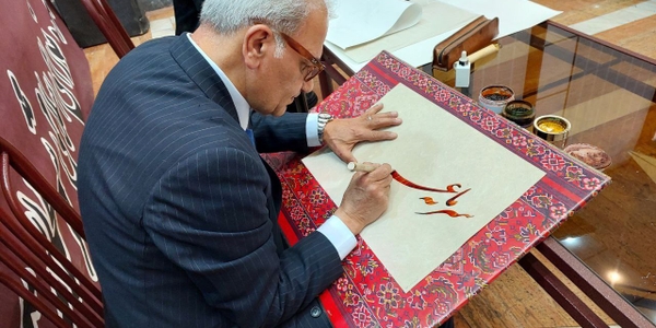 افتتاح نمایشگاه خوشنویسی و نقاشیخط در محلات