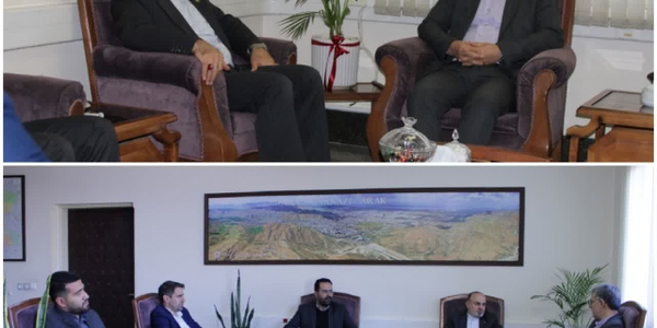 دیدار قمری معاون سیاسی، امنیتی و اجتماعی استانداری مرکزی و سردار قمی معاون بسیج و امور استان های سازمان پدافند غیرعامل کشور