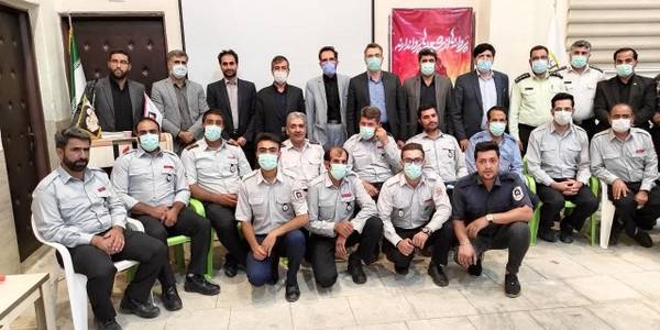مراسم گرامی داشت روز آتش نشانی و ایمنی در شهرستان خمین برگزار شد