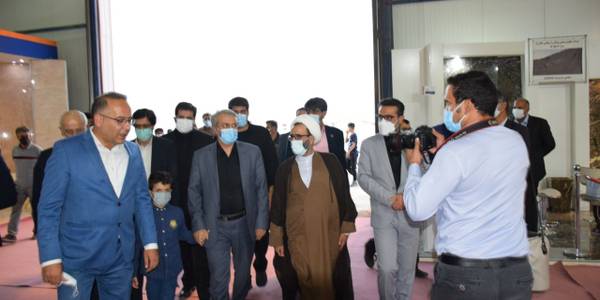 بازدید دکتر سید رضا فاطمی امین وزیر صنعت،معدن و تجارت از سیزدهمین نمایشگاه بین المللی سنگ محلات_نیمور