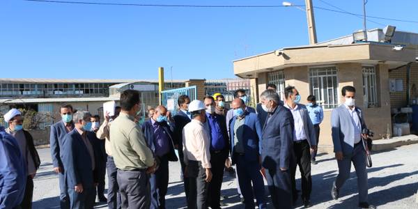 بازدیدفرماندار شهرستان شازنداز شرکت کیمیا زرین اراک