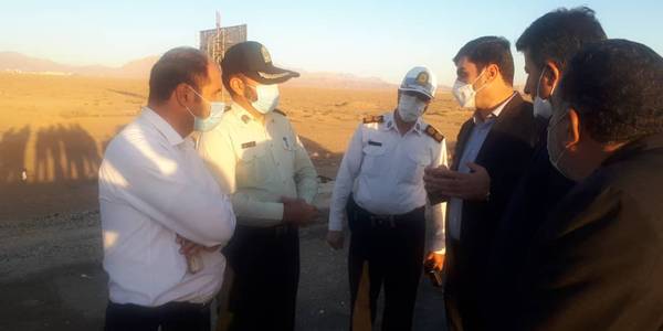 ✅بازدید فرماندار جهت ایجاد رمپ ورودی پلیس راه