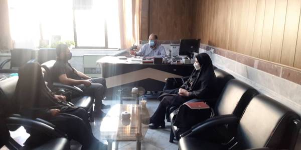 دیدار اعضای شورای اسلامی و دهیار روستای لریجان با بخشدار بخش مرکزی