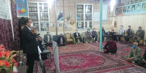 حضور عبدالرضا حاج علی بیگی فرماندار شهرستان تفرش در جمع فعالان و هنرمندان عرصه تعزیه شهرستان.