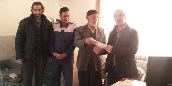 تقدیر و تشکر ازخیرمحترم روستای بزیجان آقای فضل اله کاظم خانی