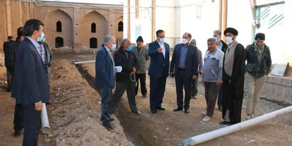 عملیات سنگ فرش امامزاده محمد (ع)