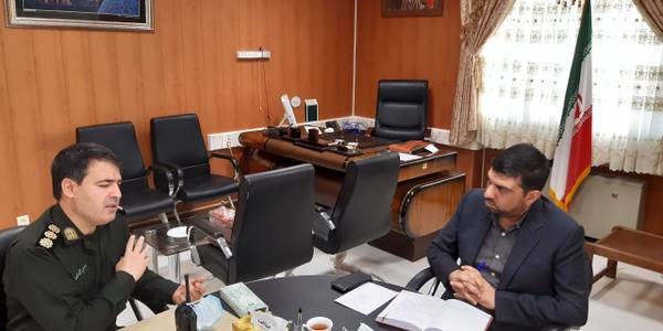 دیدار فرماندهی انتظامی شهرستان  با سرپرست فرمانداری شهرستان اراک