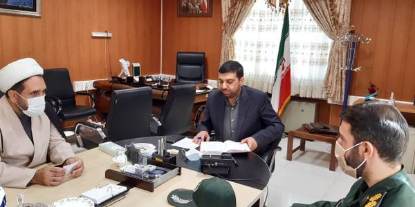 دیدار فرماندهی سپاه شهرستان اراک با سرپرست فرمانداری شهرستان اراک