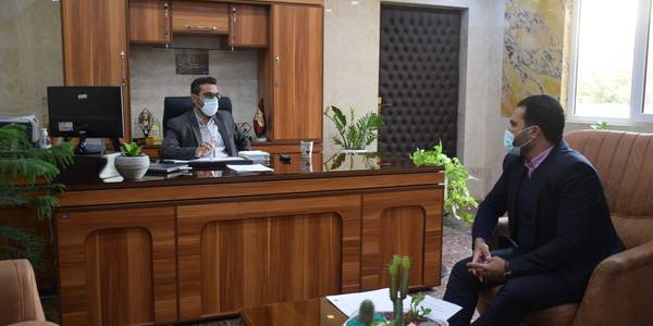 دیدار شمسی رئیس اداره راهداری و حمل و نقل جاده ای با ناظری فرماندار شهرستان محلات