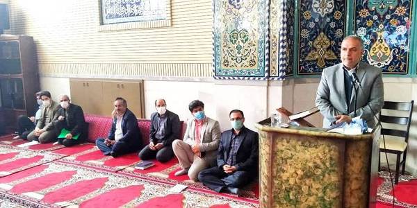 ریاست مهندس سلیمانی فرماندار شهرستان زرندیه و با حضور مهندس عظیمی بخشدار خرقان