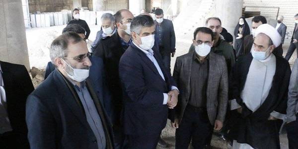 بازدید از روند اجرایی احداث کتابخانه مرکزی اراک