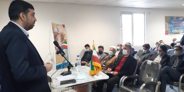 مهندس هادی سرپرست فرمانداری شهرستان اراک در نشست شورای اداری بخش ساروق