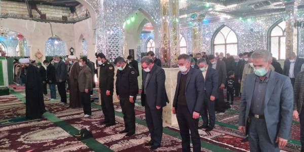 حضور فرماندار در مراسم نماز جمعه شهرستان خنداب