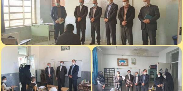 بازدید فرماندار شهرستان کمیجان از رعایت پروتکل های بهداشتی در مدارس
