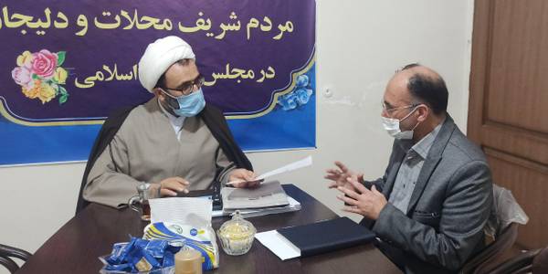 دیدار آقاگلی بخشدار مرکزی با دکتر سلیمی نماینده مجلس شورای اسلامی شهر محلات و دلیجان