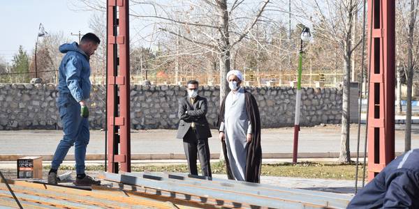 بازدید ناظری فرماندار شهرستان محلات از پروژه احداث المان شهید گمنام شهر نیم ور