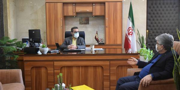 دیدار حسینی رئیس اداره گاز ناحیه محلات با ناظری فرماندار شهرستان محلات