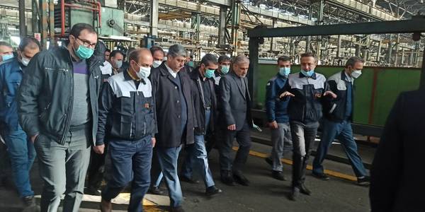 بازدید رضا محتشمی پور معاون امور معادن و فرآوری مواد وزیر صنعت، معدن و تجارت از شرکت هپکو‌ اراک