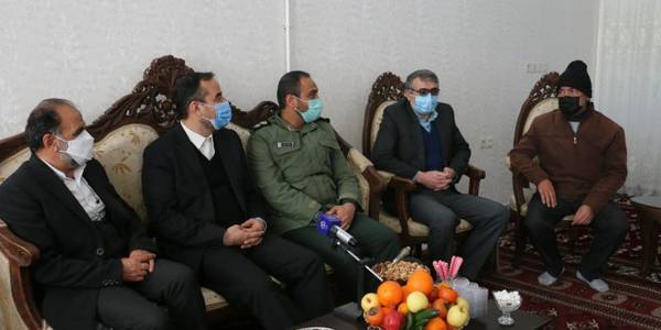 دیدار با خانواده جانباز سرافراز حاج منصور حیدری