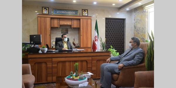 دیدار جمالعباسی رئیس اداره صنعت، معدن و تجارت با ناظری فرماندار شهرستان محلات