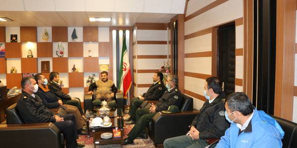 دیدارفرمانده انتظامی شهرستان با فرماندارشهرستان شازند