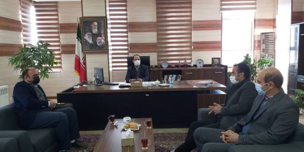 دیدار روسای ادارات تبلیغات اسلامی،جمعیت هلال احمر،مخابرات و میراث فرهنگی،صنایع دستی و گردشگری با علی اکبر فراهانی سرپرست فرمانداری شهرستان آشتیان