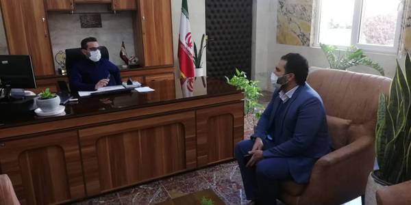 دیدار مهندس شمسی رئیس اداره راهداری و حمل و نقل جاده ای با ناظری فرماندار شهرستان محلات