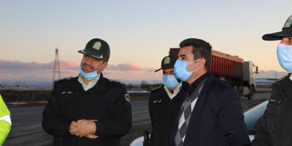 بازدید فرماندار شهرستان شازند از ایستگاه پلیس حسین آباد تابع بخش قره کهریز محور اصلی اراک_ شازند _ ازنا _خرم آباد استان لرستان