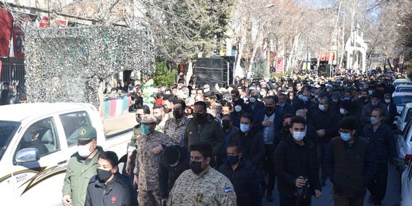 مراسم تشییع پیکر شهید مدافع وطن مجید سرلک