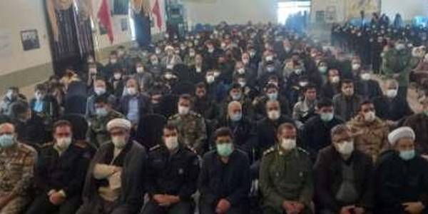 حضور گازری سرپرست فرمانداری شهرستان خنداب در مراسم بزرگداشت دومین سالگرد شهادت سردار سلیمانی