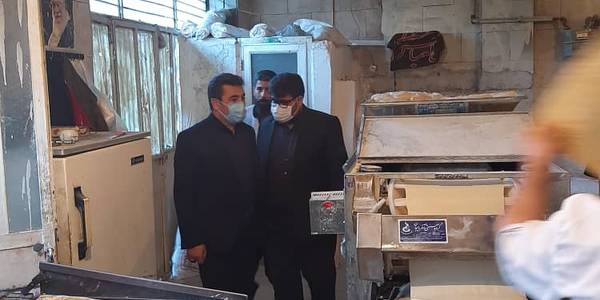 بازدید فرماندارشهرستان شازند از نانوایی ها در سطح شهر توره