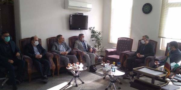 دیدارمعاون اعتباری بانک ملی استان مرکزی با فرماندار