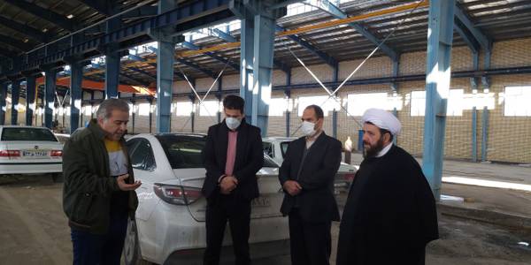 بازدید‌ فراهانی سرپرست فرمانداری به اتفاق حجت الاسلام و المسلمین نیشابوری امام‌جمعه،مدیر توزیع برق و رئیس اداره صنعت،معدن و تجارت شهرستان از شرکت فیدار پدیده آشتیان و بررسی مسائل و مشکلات موجود