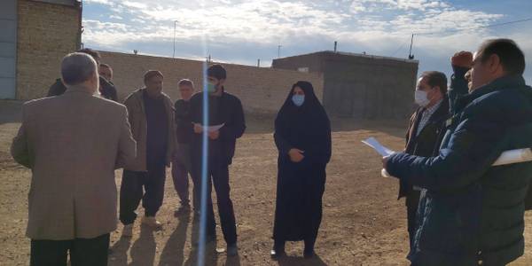 بازدید آشتیانی معاون فرماندار به اتفاق حواصلی نماینده بنیاد مسکن انقلاب اسلامی شهرستان از روستای صالح آباد