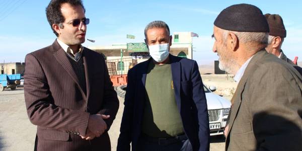 بازدید میدانی مدیر کل دفتر از روستای قلیچ تپه شهرستان خنداب