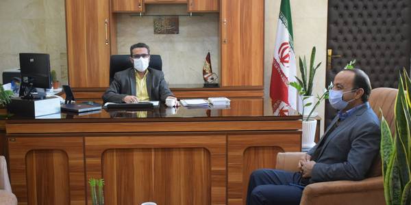 دیدار طالبی رئیس اداره منابع طبیعی با ناظری فرماندار شهرستان محلات
