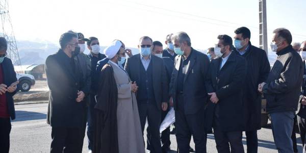 بازدید مسئولین استان از محور زیر آب  شهرستان محلات