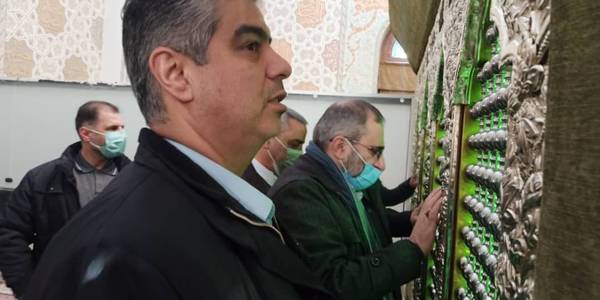 حضور مسئولین استان در آستان مقدس امامزاده محمد عابد (ع) در مشهد میقان و زیارت این بارگاه
