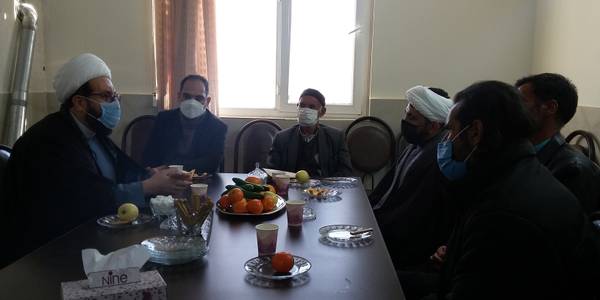 جلسه اداره اوقاف و امور خیریه شهرستان با دهیار و شورای اسلامی روستای بزیجان