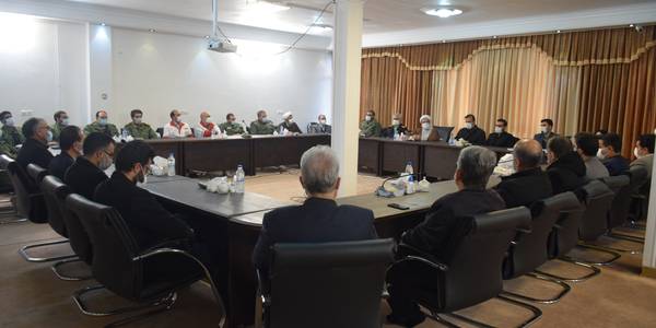 دیدار ناظری فرماندار شهرستان محلات و روسای ادارات شهرستان با حجت الاسلام والمسلمین دکتر ربانی امام جمعه شهرستان محلات به مناسبت آغاز دهه فجر