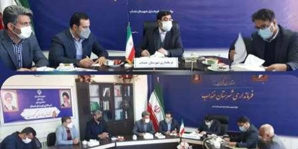 دیدار رئیس اتاق اصناف و مسئولین اتحادیه های صنفی با فرماندارشهرستان خنداب