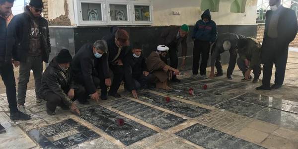 گلباران گلزار شهدا بخش ساروق