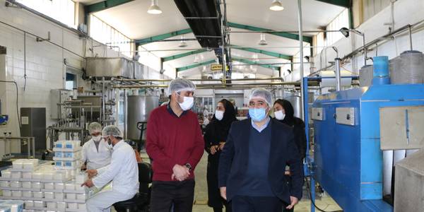 دکتر یحیی رمضانی فرماندارشهرستان شازند در راستای بررسی مشکلات صنعت گران در سطح شهرستان بازدید میدانی از شرکت تولید سس در شرکت نامی نو داشتند