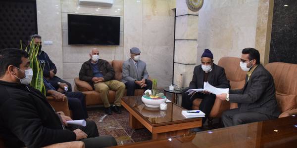 ملاقات مردمی مورخ ۱۸-۱۱-۱۴۰۰ همشهریان عزیز با ناظری فرماندار شهرستان محلات