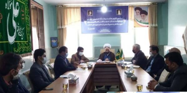 جلسه تعیین تکلیف نحوه تکمیل پروژه نمیه تمام مصلی امام حسین (ع) شهر خنداب