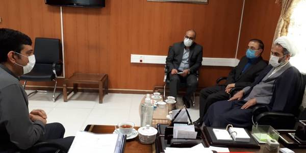 رئیس دفتر نظارت بر انتخابات استان مرکزی با مهندس هادی فرماندار شهرستان اراک دیدار کردند