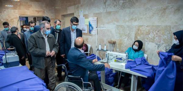 بازدید از کارگاه معلولان جسمی حرکتی