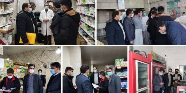 بازدید تیم گشت مشترک از برخی صنوف شهرستان خنداب